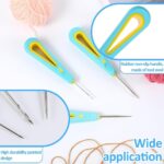 ART RANGER Silicone Mold Punch Tool | Drill Needle Hole Punch for Candle Wicking, Resin Casting, Leather, Sewing & DIY Crafts – Round Hole Cone Piercing Tool (Blue, Pack of 1) - Image 4