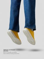 The Souled Store UBZ Fly: Men and Boys Low Top Sneakers Minimalist Streetwear Casual Trainer Quilted Fabric Eva Midsole Flexible Sole Slip On Construction Lightweight All Season - Image 5