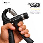 Boldfit Hand Gripper for Men & Women Hand Grip Strengthener for Forearm, Wrist & Finger Workout Fitness Equipment for Home & Gym Training - Image 4