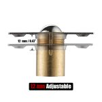 JQK Closet Door Ball Catch Hardware, Stainless Steel Catch Adjustable with Strike Plate, Brushed Satin Finish 2 Pack, HBC100-P2 - Image 6