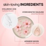 Sotrue Strobe Cream Rose Gold, 30g | Primer, Highlighter & Moisturizer | 3 in 1 Illuminating Makeup Base | Japanese Sakura & Hyaluronic Acid | Dewy Glazed Instant Glow - Image 4