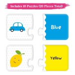Webby Montessori Learning Jigsaw Puzzle for Kids 3+ Educational Preschool Brain Development Toy Pack - Image 2
