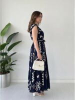 Modestouze Attires Dress for Women Western Maxi Style, Indo Western Dresses, One Piece Long Gown, A Line Flared Pattern, Ethnic Look Outfit for Women - Image 3