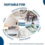 Happi Planet Magic Eraser | Pack of 4 | No Scratch Multi-Surface Cleaning Sponge | Removes 100+ Tough Stains | Just Add Water | Walls, Kitchen, Bathroom, Shoes & Switch Boards - Image 2