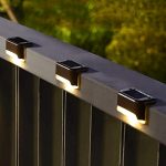 Solar Deck Lights Outdoor, LED Wall Lamp Set of 4, Waterproof Garden Step Lights, Multicolor.2025 - Image 2
