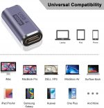 Tobo USB C Female to Female Adapter, USB Type C Connector Extender Coupler Support 100W, 40Gbps, 8K@60Hz for Thunderbolt 4/3, Laptop, Phones and More Type C Devices(TD-941C, Pack-of-1) - Image 5