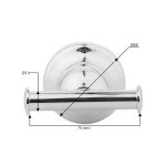Hindware F890001CP Robe Hook (Accessorie) with Chrome Finish - Image 6