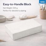 NARA Air-Dry Clay (Hard & Strong) 500g Clay for Arts & Crafts, DIY Projects, No Oven or Kiln Needed, Fast Drying, Perfect for Modelling, Coating, Painting, and Sculpting (White) - Pack of 2 - Image 6