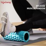 Lifelong Foam Roller for Exercise Gym- Deep Tissue Body Massage Roller for Back Pain, Neck & Knee Pain Relief- Yoga Roller Fitness Workout, Muscle Massager Equipment, Muscle Recovery, Stretching Tool - Image 3