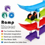 6-Level Car Ramp Racer Toy with 4 Mini Cars for Kids | Rolling Track Racing Toy for Toddlers Age 2-7 Years | Educational Car Slide | Birthday Gift for Boys & Girls | Colorful Racing Ramp Set - Image 4