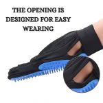 Deshedding Glove for Pet Bathing & Grooming – Soft Rubber pet Hand Gloves Scrubber for Dogs & Cats (Blue) - Image 7