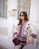 Modestouze Attires Cord Set for Women Cotton Stylish Poly Rayon - Turkish Co Ord Set for Women Stylish Mandarin Neck Floral Print Western Co Order Sets, Wear as Office Coat, Travel Coord - Image 5