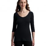 Jockey 2543 Women Super Warmth Super Combed Cotton Rich Brushed Three Quarter Sleeve Thermal Top with StayWarm Technology