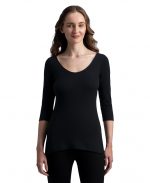 Jockey 2543 Women Super Warmth Super Combed Cotton Rich Brushed Three Quarter Sleeve Thermal Top with StayWarm Technology