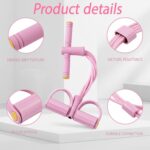 21 Fitness Resistance Bands-6 Tube Pedal Ankle Puller,Pedal Resistance Band with Handle,Resistance Bands,Strength Training, Tummy, Waist, Arm, Leg Slimming, Home Gym Exercise Equipment - Image 7