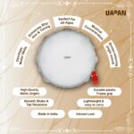 UAPAN Dafli Musical Instrument Dafli/Tambourine 10 inch Hand Percussion Musical Instrument (Blue tambourine) - Image 3