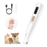Mcbazel Pet Razor, Waterproof Paw Hair Trimmer, Cat Clipper, Low Noise Dog Shaver, Rechargeable Paw Cutter with LED Light for Dogs and Cats