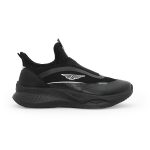 Red Tape Men's Walking Shoes Black Mesh TPU Round Toe Slipon - Image 2