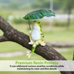 HASTHIP® Resin Frog Statue Garden Decor Planter Flower Pot Zen Desk Decor - Image 5