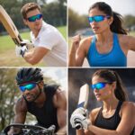 Dervin Non Polarized Oversized Sports Sunglasses for Men Women, Outdoor Cricket Cycling Hiking Fishing Sunglasses - Image 5