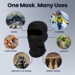 Sweat-Free Summer Riding Gear Combo Breathable Quick-Dry Balaclava with Full Face & Neck Coverage + UV Protection Arm Sleeves Gloves for Cycling, Biking, Hiking & Outdoor Sports - Image 4