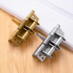 Automatic Door Hinge, Heavy Duty Self-Closing Wooden Door Closer, Hardware Spring Hinge, Automatic Self Closing Door Hinges with Positioning 90 Degrees (Silver) - Image 4