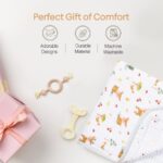 haus & kinder Muslin Blanket for New Born Baby, Soft Breathable Baby Blankets Newborn, Baby Blanket for 0-2 Years, New Born Babies Essentials | Woodland - Image 6