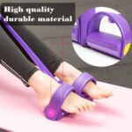Nitevo Multi-Function Tension Rope, Tube Elastic Yoga Pedal Puller Resistance Band with Handles, Natural Latex Sit Up Exercise Equipment Home Gym Tummy Trainer for Men Women - Image 2
