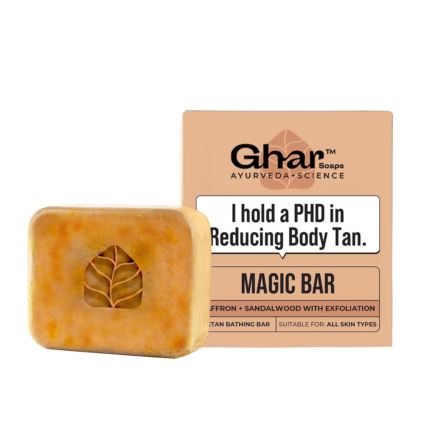 61Ek0WhIVmL._SL1500_.jpg Ghar Soaps Sandalwood & Saffron Magic Soaps For Bath (100 Gms Pack Of 1) | Paraben Free | Chandan & Kesar Bath Soap | Handmade Soaps For Glowing | Skin Brightening Soap For Men & Women - Image 1