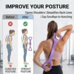 Figure 8 Resistance Band with Handles (20–25 lbs) | Silicone Exercise Band For Arm, Back, Chest & Shoulder Workout, Yoga, Pilates & Physical Therapy - Men & Women - Image 3