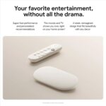 Google TV Streamer (4K) – Fast Streaming Entertainment with Voice Search Remote – Watch Movies, Shows, Live TV and Netflix in 4K HDR – Smart Home Control – 32 GB of Storage – Porcelain - Image 7