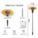 hardoll Sunflower Shaped Solar Lights Outdoor Waterproof, Warm White Decorative Solar Light for Garden, Home & Pathway, Solar Lamp for Lawn, Patio & Decoration(Pack of 1) - Image 4