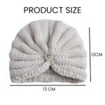 SYGA Baby Winter Knitted Hat Children RABIT Ears Warm Wool Baby Cap Bowknot Turban Cap for 0-3 Year - Image 3