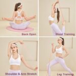3 Pack Figure 8 Resistance Band Elastic Bands with Handles for Stretching Working Out Arm Back Shoulder Chest Exercise Rope Bands Fitness Equipment for Yoga, Pilates, Physical Therapy - Image 5