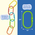 Skillmatics Connectable Learning Link Toy for Toddlers – Fun & Educational Snap-Together Toy for Babies, Fine Motor Skill, Hand-Eye Coordination & Early Learning, Gift for Ages 10–24 Months, 15 Links - Image 5