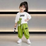 COZIE Baby Boys & Girls Hosiery Cotton Full Sleeve T-Shirt and Jogger Pant Set, Dinosaur Print Soft Comfortable Casual Wear Clothing Set - Image 3