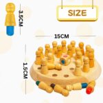 Toy Imagine Wooden Color Memory Chess Game for Kids Age 3+ | Wooden Memory Match Stick Chess Board Game | Brain Puzzle Toy for Boys, Girls & Adults | Montessori Learning & Family Game - Image 5