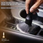 VARNIRAJ Premium Ultra-Soft Car Interior Detailing Brush, Scratch-Free Auto Dash Duster & Crevice Cleaning Tool for Air Vents, Center Console, Keyboards & Leather Seats - Automotive Care Accessory | Car Detailing Brush - Image 6