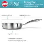 Hawkins Pro 18 cm Frying Pan, Triply Stainless Steel Fry Pan with Stainless Steel Handle, Silver (PSF18) - Image 9