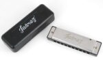 Juarez JRZ10HM Key C Diatonic Blues Harmonica 10 Hole 20 Tones with Case, Mouth Organ for Beginners, Students, Kids & Professionals, Silver - Image 5