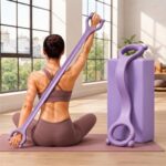 Figure 8 Resistance Band with Handles (20–25 lbs) | Silicone Exercise Band For Arm, Back, Chest & Shoulder Workout, Yoga, Pilates & Physical Therapy - Men & Women