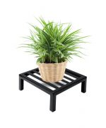 Plant Stand Indoor Outdoor Heavy Duty Wrought Iron Pedestal Stands Metal Plant Stand Decorative Flower Stand for Patio Garden Deck Living Room brass planters for indoor plants stand (Pack of 4) - Image 2