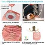 ZOIVANE Dog Bath Brush | Soft Silicone Bristles Pet Grooming/Bathing & Massage Brushes | Dog & Cat Accessories | Labrador, German Shepherd, Golden Retriever | Shampoo Dispenser Washing Brush-Pack of 1 - Image 4