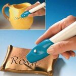 WISHBONE ENGRAVE IT Engraving Pen Etching Carving It Name Machine Electric with Tool Nib for Jewellery and All Glass Metal Plastic Wood | DIY Engraver Tool for Name Writing, Craft & Personalization - Image 4