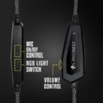 ZEBRONICS Zeb-Blitz USB Gaming Headphone with Dolby Atmos, RGB LED, Windows Software, Simulated 7.1 Surround Sound, 2.4 Meter Braided Cable, Flexible mic, Padded Headband and Ear Cushions(Black) - Image 6