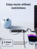 Lemorele USB C Hub Docking Station, 10-in-1 Dual Monitor Adapter with 4K Dual HDMI, 1080P VGA, 3×USB3.0/2.0, TF/SD, 3.5mm Audio, 100W PD for MacBook, HP, Dell, Lenovo and More - Image 9
