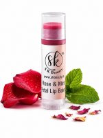 Organic Rose & Mint Lip Balm | Hydrating Lip Moisturizer for Soft, Smooth & Nourished Lips | Daily Lip Care Balm