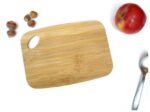 Wooden Cutting Board for Kitchen Chopping Board Serving Board Durable Block Bread Cheese Vegetable Meat Slicing Board with Handle Hole Multipurpose Kitchen Prep Board Kitchenware (Small)