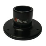BENE Base Stand Round for Garden Lights for Home, 11 CM, Stand for Lamps Outdoor, Main Gate Lamp Base for Garden, Outdoor & Patio (Black, Pack of 2)