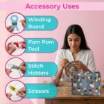 Oytra Crochet Starter Kit 58 Pieces with Storage Case Hooks Yarn Bundle Knitting Tools DIY Craft Set for Beginners Adults Hobbyists Gift - Image 7